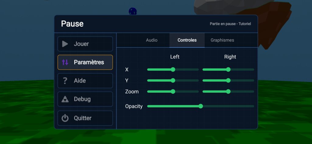 Nouvelle interface de pause